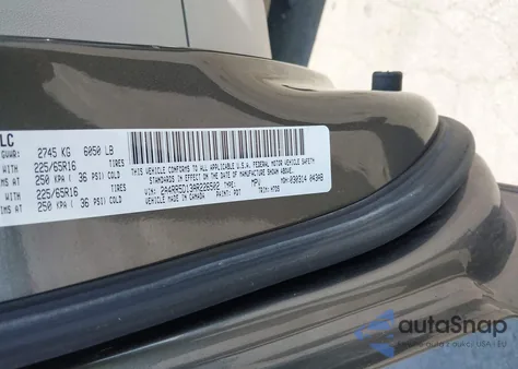 2010 Chrysler Town & Country Touring из США, поврежденный, VIN 2A4RR5D13AR226502